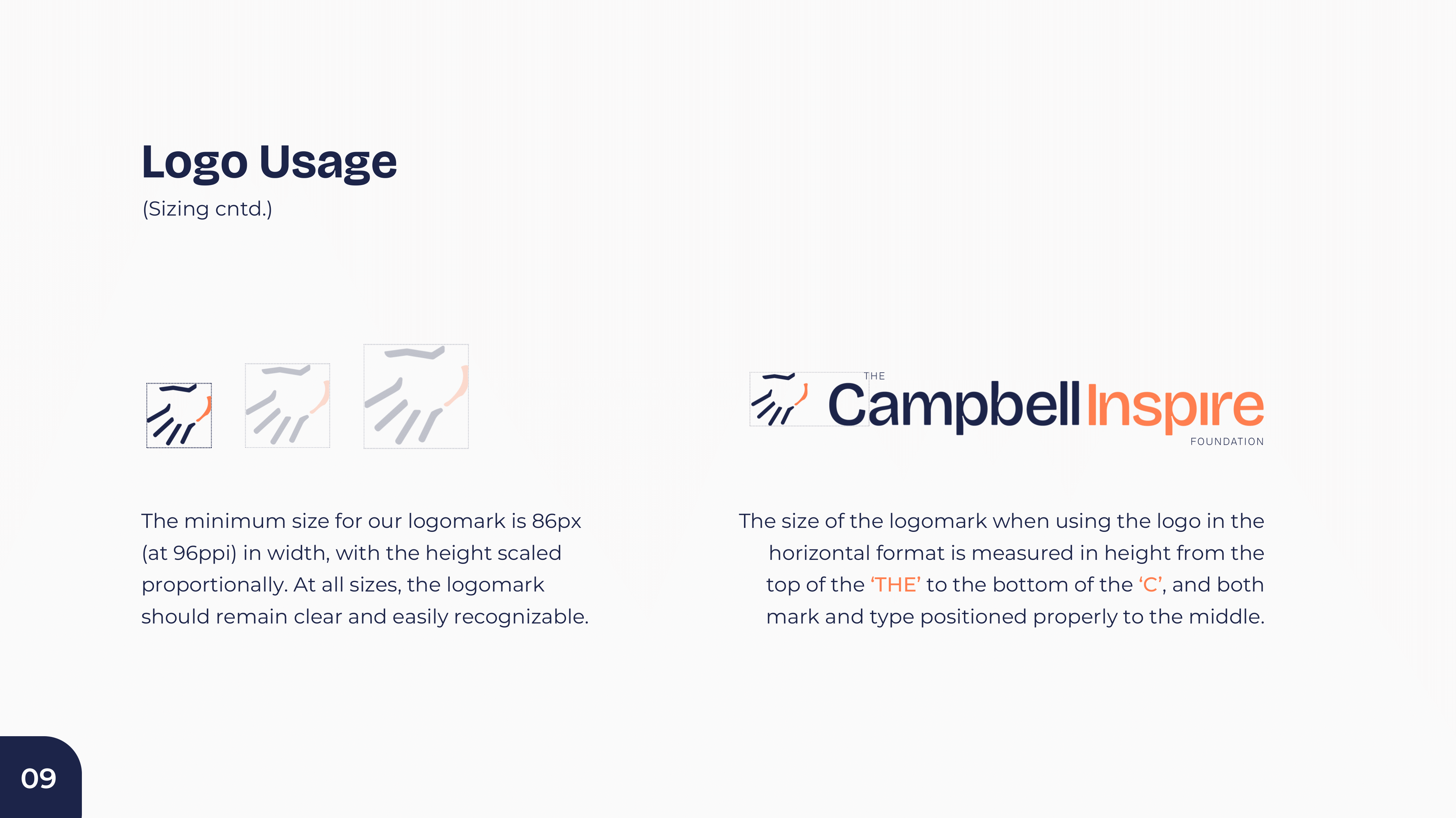 Campbell Inspire Foundation Visual Guide - Page 9